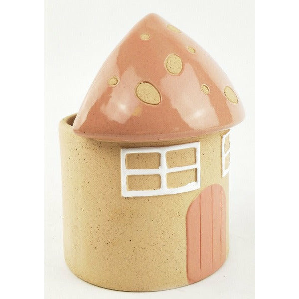 Urban Products Fairy House Planter Pot Pink 16cm