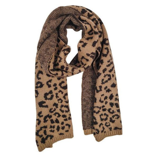 sale leopard print winter scarf