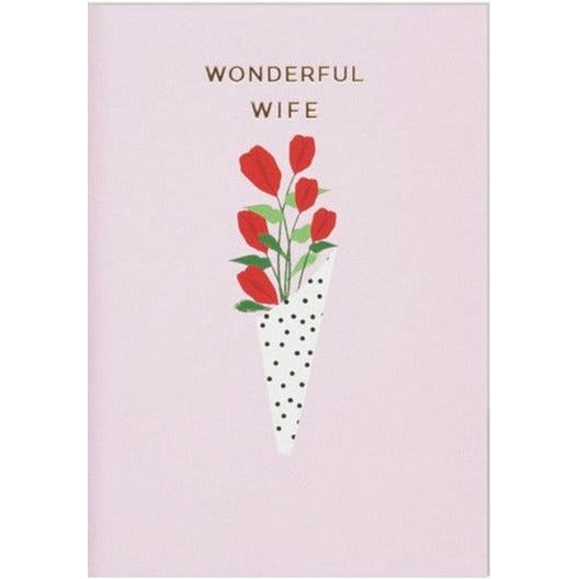 wonderful wife card
