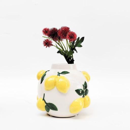 tuscan lemon vase for flowers