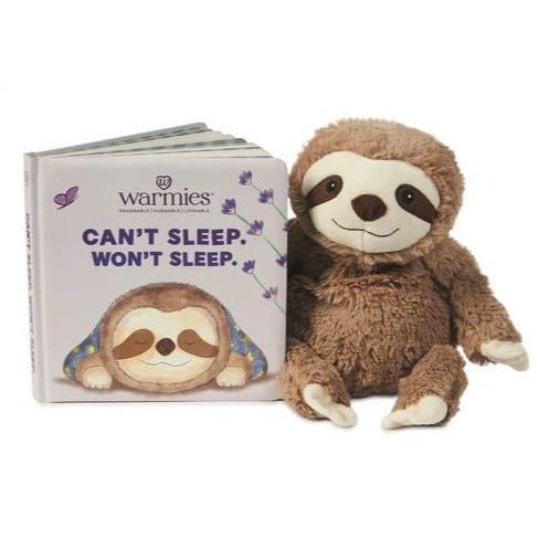 warmies sloth heat pack and sloth book