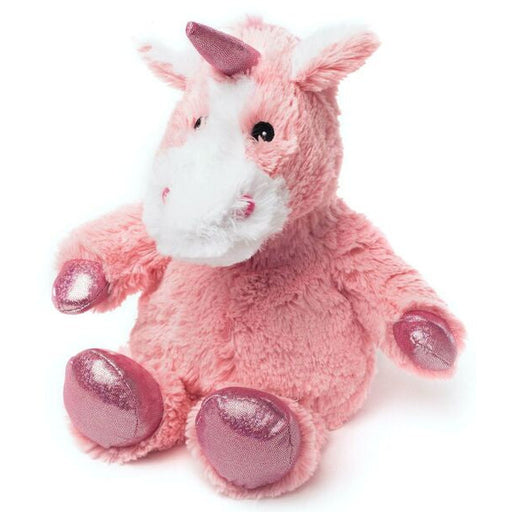 bright pink unicorn heat pack for microwave
