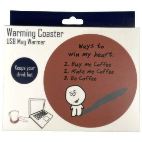 ways to my heart coffee warming coaster