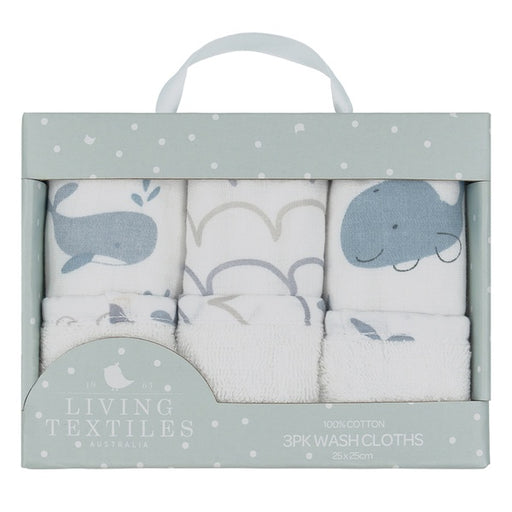 muslin wash cloths whale of a time for baby