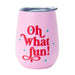oh what fun pink wine tumbler for christmas