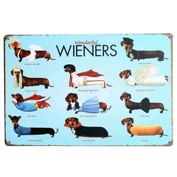 deck of 52 cards with wiener dog images