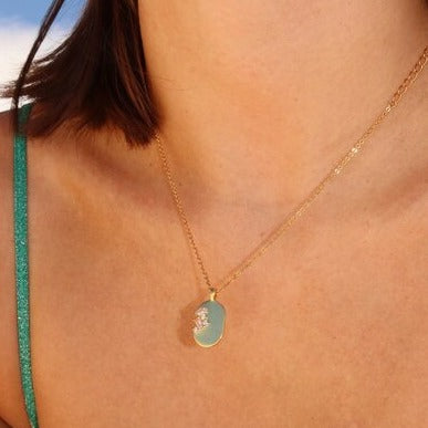 willow gold water resistant necklace