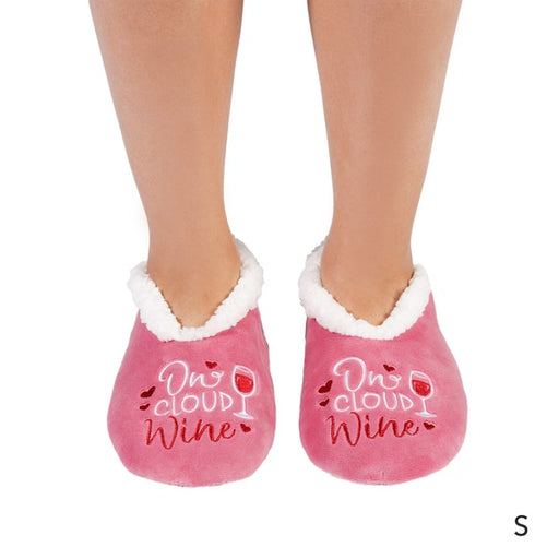 small wine quote slippers women