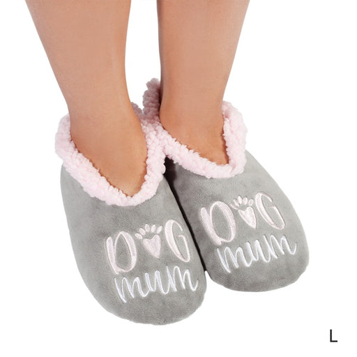 dog mum ladies slippers 
