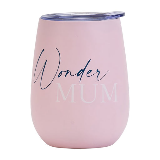 reusable wine tumbler cup wonder mum