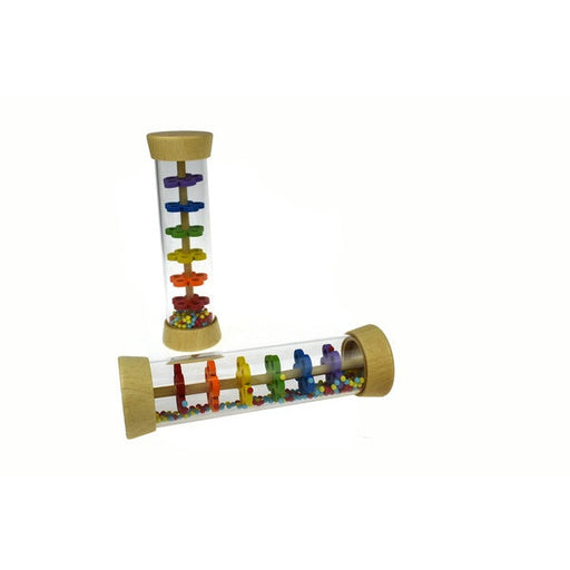 wooden rainmaker shaker toy for baby