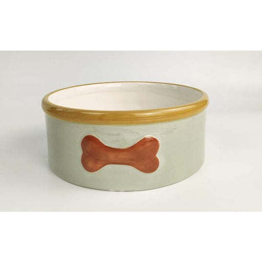 ceramic dog feeding bowl