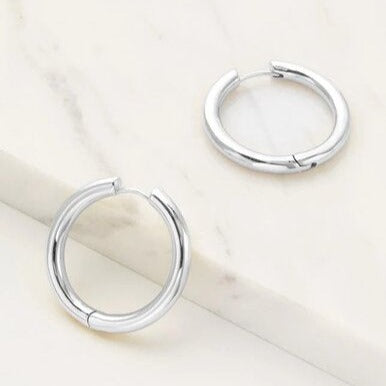 kendall silver hoop earrings by zafino