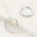 kendall silver hoop earrings by zafino