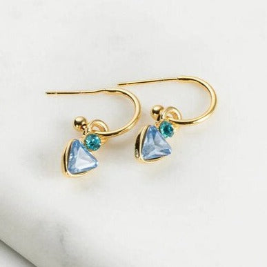 zafino light blue crystal earrings