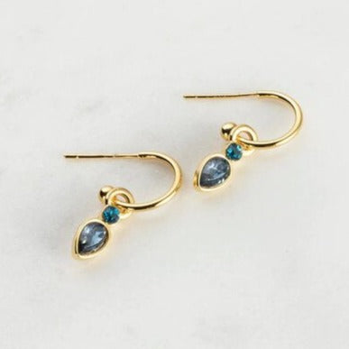 zafino poppy navy crystal earrings 