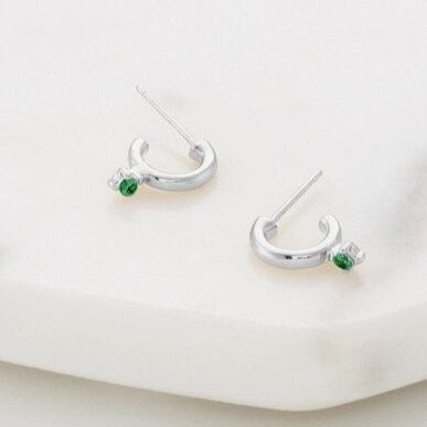 zafino silver emerald earrings by zafino