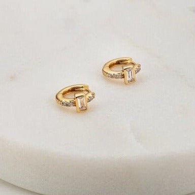 cartia gold earrings with diamantes