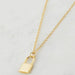 torquay gold lock necklace by zafino